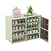 GUUFUFA Organisateur De Stockage De Chaussures Portable, Étagère À Chaussures Cube, Portes Transparentes Blanches, Organisateur De Bricolage, Conteneur De Verrouillage Polyvalent Peu Encombrant
