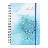 2022 Planner - 2022 Planner Weekly and Monthly, 6.5'x 8.5', Calendar Planner Year Agenda. Flexible Cover Designer with Elastic Seal, Contacts, calendars,Thick Paper and Inner Bag. (Dream Rose)