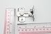 3 inch The 90 Door Buckle Bolt barn Door Lock Right Angle Bending Latch hasp Toilet Doors and Windows