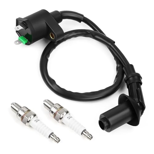 1 Pcs GY6 Racing Ignition Coil 2Pcs Spark Plug Wire