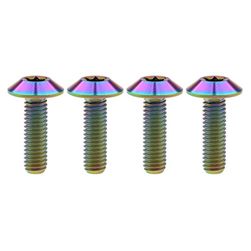 Titanium M4 M5 M6 Button Torx Head Bolt Screw (Ranibow, M6x20mm)