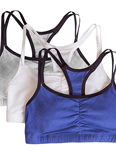 Image of Fruit of the Loom Women's Spaghetti Strap Cotton Sports Bra - All-Day Comfort & Easy Movement