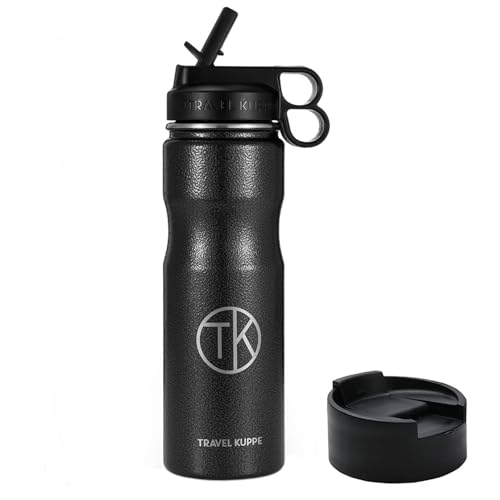 Botella de Agua para Bicicleta Aislada al Vacío de Acero Inoxidable 20oz Travel Kuppe TKC-001 miniatura 1