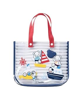 未使用 ファミリア プールバッグ ビーチバッグ ファミリア ビニール