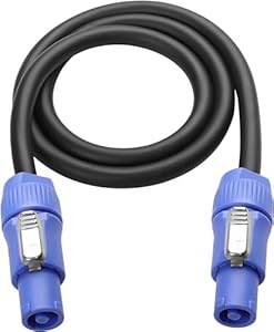 Xmsjsiy Powercon Kabel Zasilający 3-pinowy 1M