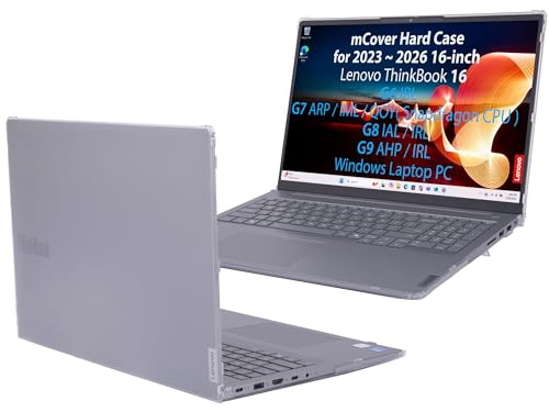 Funda mCover para Lenovo ThinkBook 16 evita arañazos con esta carcasa transparente duradera