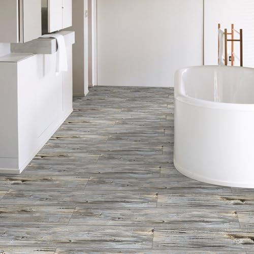 Image of Peel and Stick Floor Tile, 20 Pcs, 29 Sq.Ft, Vinyl Flooring Self Adhesive and Durable, Natural Wood Look Floor Tiles Peel and Stick Waterproof for Transfer Bedroom, Kitchen, RV, Bathroom, Living Room