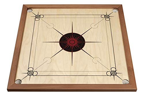 Preisvergleich Produktbild Philos 8215 - Carrom standard schwarz-rot, Geschicklichkeitsspiel