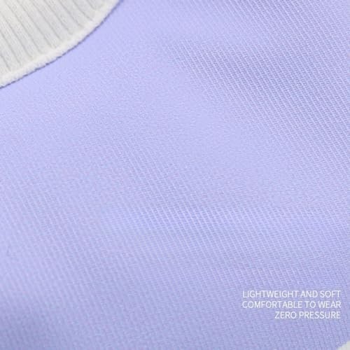 Image of Adjustable Rabbit Protection Cone - Soft Waterproof Recovery Collar for Bunny Chinchilla Guinea Pig Kitten After Surgery Wound Healing Elizabeth Neck Cone E-Collar for Small Pets (Purple, XS)