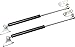 Apexstone 445N/100lb 15 inch Gas Struts,Gas Springs,Gas Strut,Lift Support,Lid Stay,Gas Shocks,Lid Support with L-type Mounts,Set of 2
