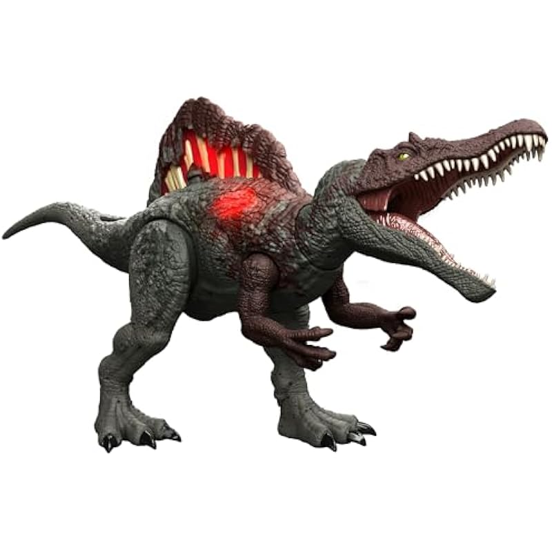 Mattel Jurassic World 피해! Hikaru Spinosaurus 어린이 그림 공룡 장난감 총 길이 : 약. 4 세부터 55cm 그린 hxf62 1 Bitetsuki