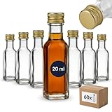 QUALITÉ SUPÉRIEURE: Les mini bouteilles au design Maraska sont en verre transparent de haute qualité et peuvent être fermées en toute sécurité grâce au bouchon à vis assorti!