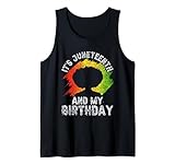 È juneteenth e il mio compleanno 1865 africa nero americano canotta
