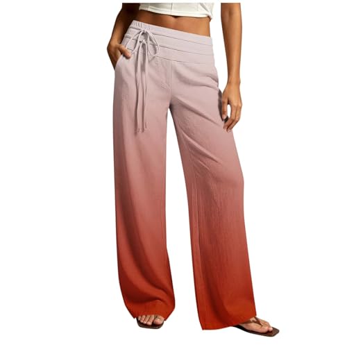 Pantalon large femme résolvant l'inconfort estival avec sa taille élastique