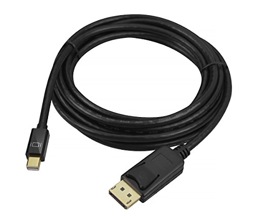 Câble DisplayPort Mini DP 3 m avec gaine noire robuste en PVC