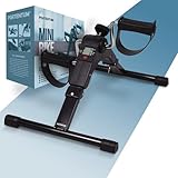 PORTENTUM Pedalier d’Appartement Senior – Pliable – Écran LCD 5 Fonctions – Mini Velo Bras et Jambes Compact avec résistance réglable – Design Portable pour Sport Maison