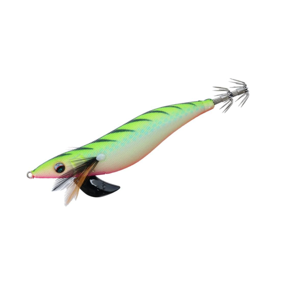 Daiwa Egi Emeraldas Stay Type S RV Squid Lure - No. 3.5, Bone-Cherry Bone Color, 0.8oz