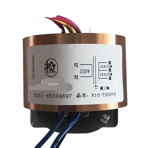 Saída dupla 15V10w R10 áudio fase frontal fonte de alimentação bobina de cobre puro potência total