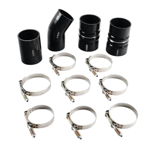 Best Cac Boots for 6.0 Powerstroke: Top Picks 15 GESEXI 6.0L Silicone Turbo Intercooler CAC Boots Clamps Kit Compatible with 2003-2007 Ford 6.0L Powerstroke Diesel (black)…