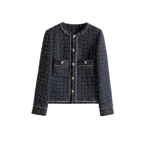 Veste en laine à carreaux pour femme chic et chaude d'automne