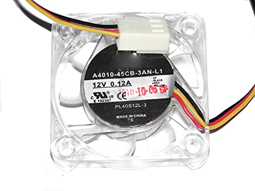 Ventilador de refrigeracion cuadrado A4010-45CB-3AN-L1 de 40mm y 12V con tres cables