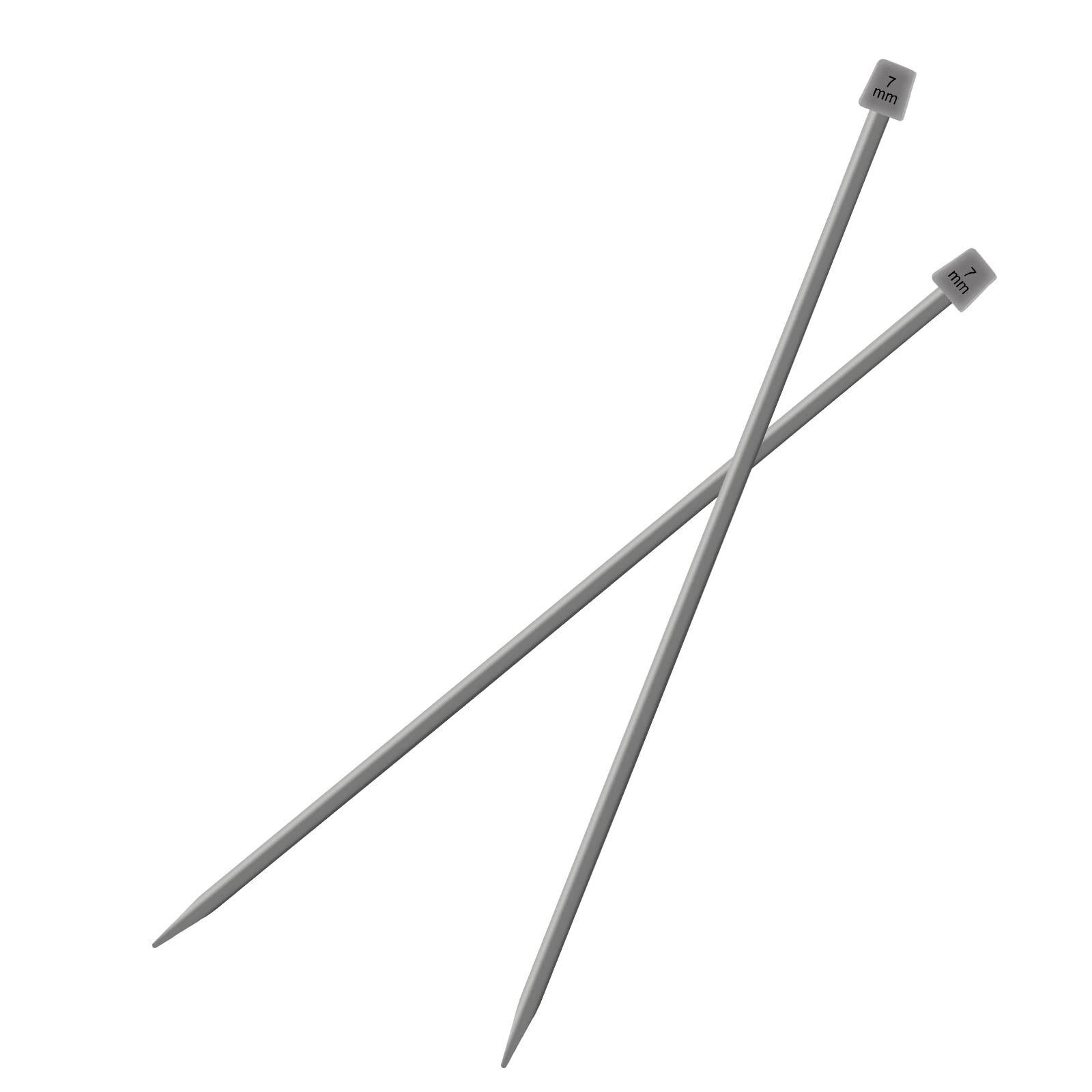 Vogueing Tool Single Pointed Knitting Needles 2Pcs/Set 35CM Long Knitting Needles Sets Aluminium Classic Knitting Pins for Handmade Weave DIY Tools(7MM)