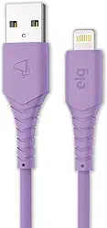 ELG, L812X, Cabo Lightning de Alta Performance Série Colors, Corrente 2.4A, Potência 12W, 1,2m de Comprimento, Compatível Com Aparelhos Apple, Roxo