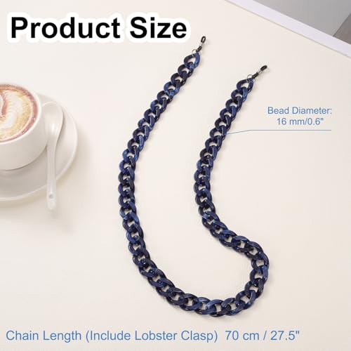 Image of uxcell Eyeglass Chains for Women, Acrylic Eyeglass Holder Chains Adjustable Sunglasses Lanyards Holder Chain for Glasses