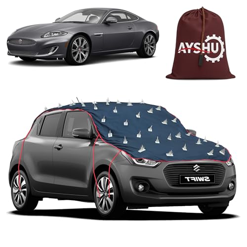 Image of AYSHU Water-Resistant Spike Car Cover for Jaguar XK - Protects from Dogs, Monkeys, Dust, Sunlight & UV - Full Roof Universal Fit
