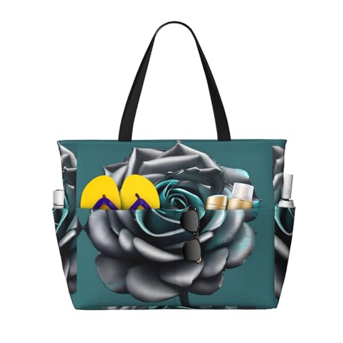 Sac fourre-tout de plage grand volume et imperméable noir