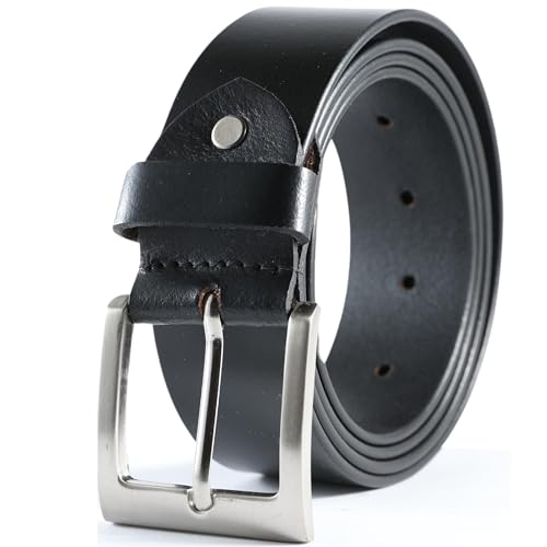 Ceinture en cuir pour homme marron foncé L idéale pour le bureau