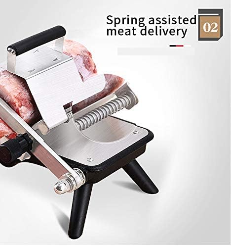 Miniatura 3 de Manual Cordero Roll Slicer carne carne carne de res hogar cepilladora caliente olla pequeña congelación carne cortadora (rojo)