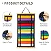 Winartton 12Belts Karate Belt Display Rack with Bamboo Frame, Felt Taekwondo Belt Display, Martial Art Belt Display Holder for Martial Art Learner, Not Easily Deformed Surprise Choice (Stud Included)