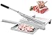 Moongiantgo Cortador manual de carne costillas de acero inoxidable cortador de hueso cortadora de pollo pato pescado cordero carne picadora de corte manual (KD0295 con serrado antideslizante)
