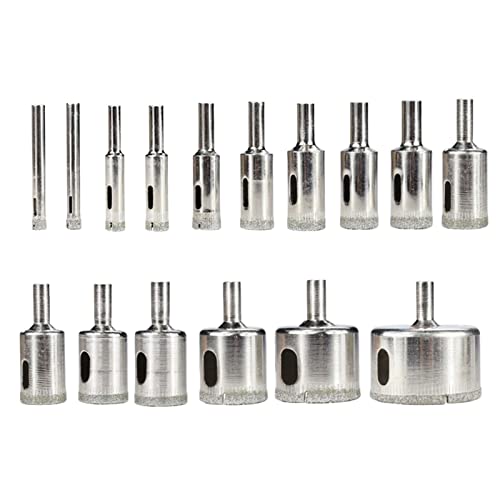 Juego de brocas diamantadas 3-60 mm para vidrio y cerámica miniatura 1