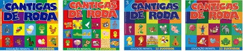 Coleção Cantigas de Roda 4 CDs 100 Músicas Educação Infantil