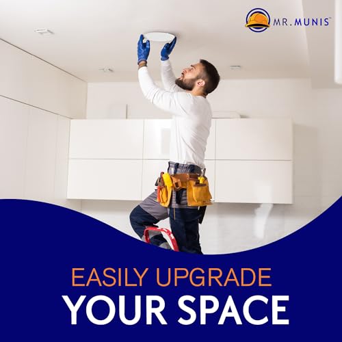 image for MR MUNIS Mr. Munis - 5 Inch White Metal Ceiling Plate Cover - Cover Pl