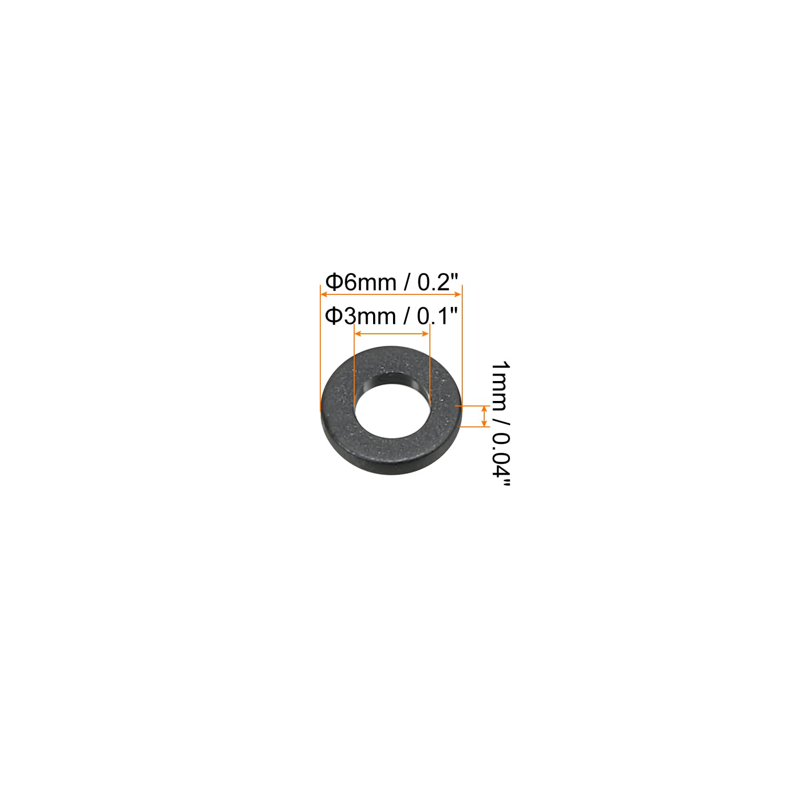 PATIKIL M3 Nylon Flat Washer - Image 2
