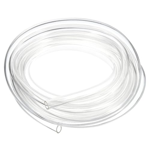 QUARKZMAN Tubo de Pvc, 8mm de ID x 10mm de OD - 13 Pies de Largo Tubos de Agua de Vinilo Transparente, Tubería de Agua Plástico Ligero y Flexible para Acuaponía