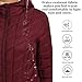 ZMC Women's Packable Puffer Jacket, Water-Resistant Hooded Puffer Jacket Lightweight Mid-Length Winter Puffer Coat(winered,XL)