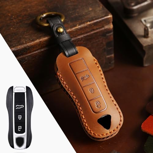 Coque de clé 3 boutons marron pour éviter rayures sur télécommande sans clé