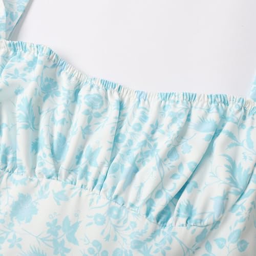 Robe longue à fleurs fluide et légère avec dos découpé séduisant - 4