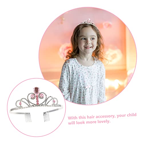 STAHAD 1 Peça Coroa Infantil Tiara Acessórios De Cabelo Para Meninas Tiara Meninas Grampos De Cabelo