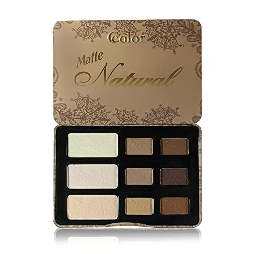 Ccolor Cosmetics - Matte Natural, 9-Color Eyeshadow Palette Matte Finish, Highly Pigmented Eye Shadow Makeup, Long-Wearing Eye Palette, Eye Makeup Kit with Easy-to-Blend Neutral Shades