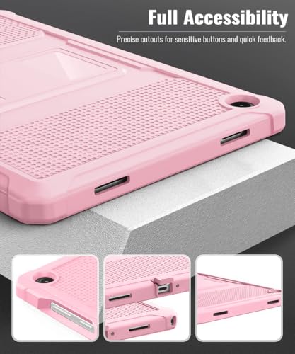 Image of MoKo Shockproof Case Fit Samsung Galaxy Tab A11+ Plus / A9+ 11 Inch | Full Body Rugged Stand Back Cover with Built-in Screen Protector for Galaxy Tab A11+ / A9+ Tablet, Light Pink