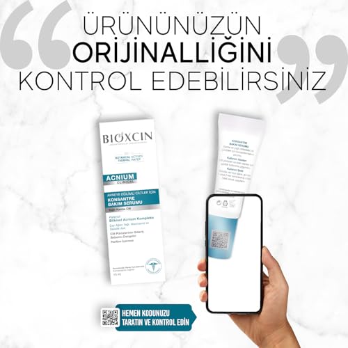 Bioxcin Acnium Konsantre Bakım Serumu 15 ml – Akneye Eğilimli Ciltler İçin Sebum Dengeleyici ve Neml