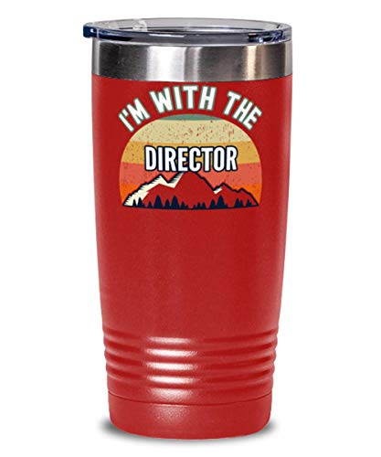 Hogue WS LLC Director, I'm With The Director Coffee Tumbler 20oz Red