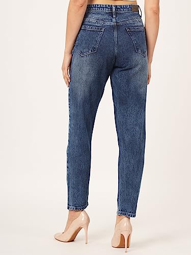Image of BEATNIK Denim Balloon Fit Blue Womens Jeans