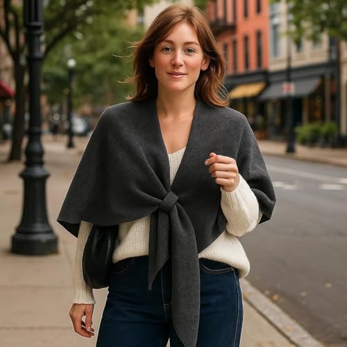 Abundantal Scarf, Shawl Wraps For Women,Shawl Wraps Women Knitted Shawls Wrap Cardigan Cape Wool Cashmere Shoulder Tops4