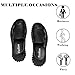 LVOMU Men's Genuine Leather Cutout Fisherman Sandals Hand Stitched Fashion Comfortable Closed Toe Flat Beach Walking Shoes for Summer Outdoor Casual (black,6)
